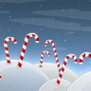 Paysage d'Hiver avec Canes en Sucre
