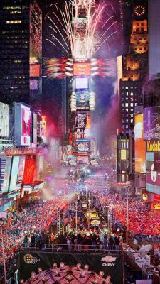 Célébration du Nouvel An à Times Square