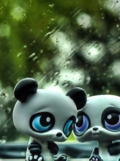 Figurines de panda mignonnes