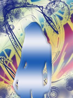 Silhouette de Fille Abstraite