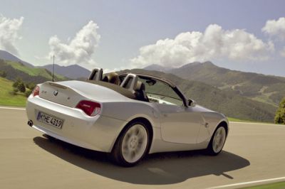 BMW Z4 Cabriolet sur Route Scénique