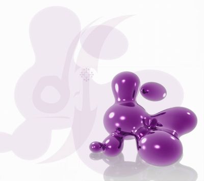 Formes Abstraites Violettes