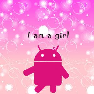 Illustration de Fille Android Mignonne