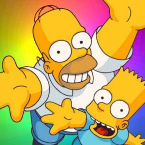 Amusement d'Homer et Bart Simpson