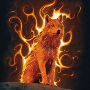 Illustration de Loup Enflammé