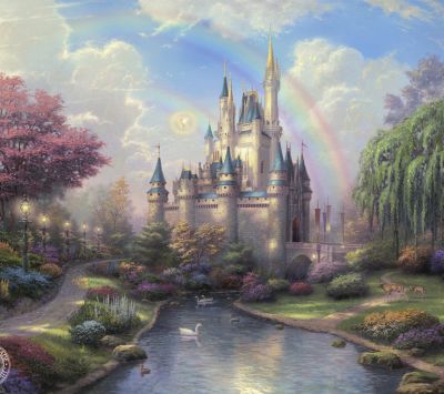 Château Fantastique avec Arc-en-Ciel