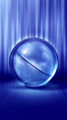 Sphère Abstraite Bleue