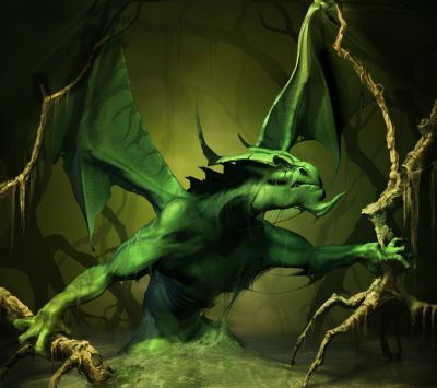 Art Fantastique du Dragon Vert