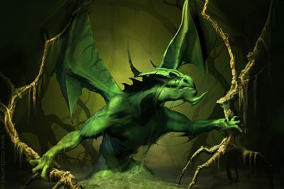Art Fantastique du Dragon Vert