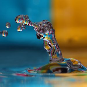 Éclaboussure d'Eau Colorée