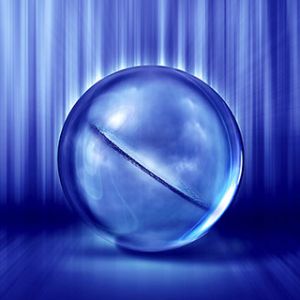 Sphère Abstraite Bleue
