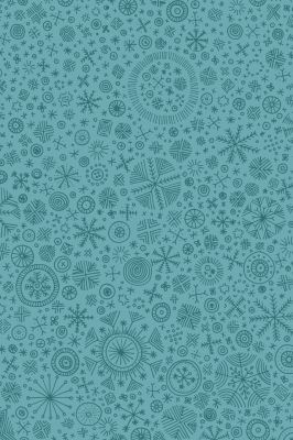 Motif Abstrait de Flocons de Neige Bleus