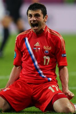 Célébration d'un Joueur de Football Énergique