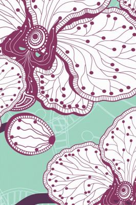 Design de Motif d'Orchidée