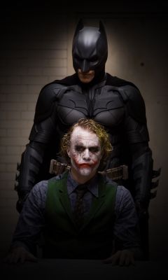 Batman et Joker Scène Sombre