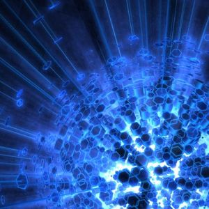 Design Technologique Abstrait Bleu
