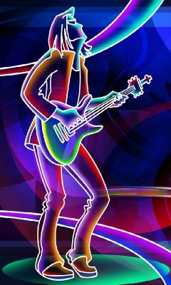 Guitariste Coloré