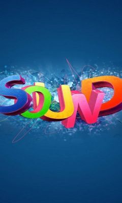 Typographie Colorée du Son