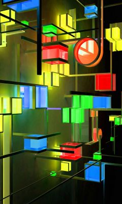 Design Géométrique Abstrait Coloré