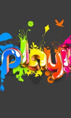 Typographie Colorée de Jeu