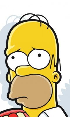 Personnage de Dessin Animé Homer Simpson