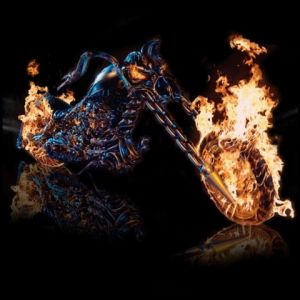 Moto Enflammée