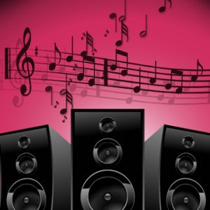 Haut-parleurs de Musique et Notes