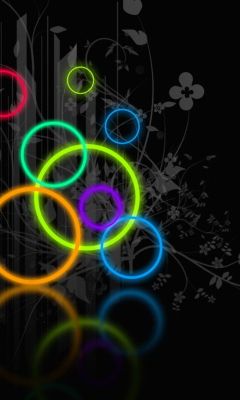 Cercles Néon Colorés
