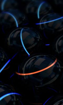Motifs Abstraits Bleus et Orange