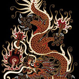 Art de Dragon avec Guitare