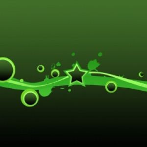 Design Abstrait Vert