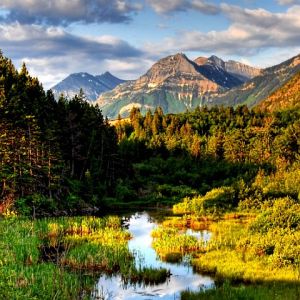 Paysage de montagne pittoresque