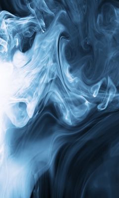 Art Abstrait Fumée Bleue