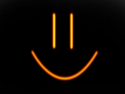 Visage Sourire Néon
