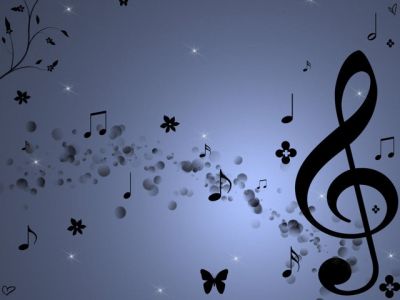 Notes Musicales et Fleurs