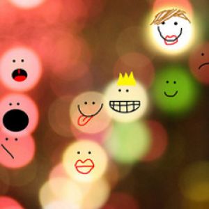 Visages Sourire Colorés