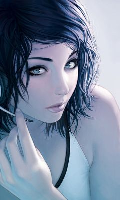 Fille Digitale avec Casque