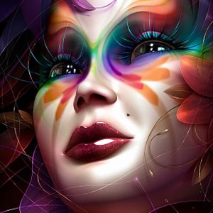 Portrait Fantastique Coloré