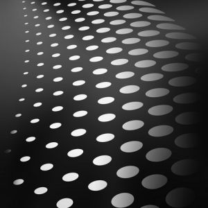 Motif à Pois Noir et Blanc