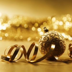 Ornement de Noël Doré