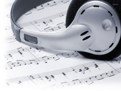 Casque sur Partition