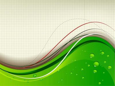 Design Abstrait Vagues Vertes