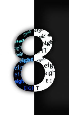 Design Élégant du Numéro Huit