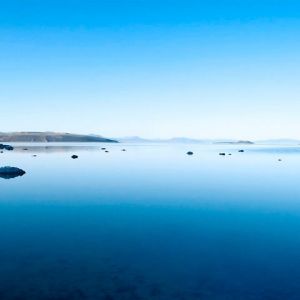 Paysage de Lac Bleu Serein