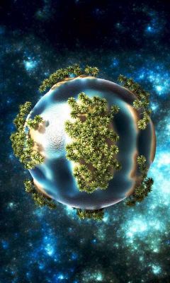 Île Fantastique dans l'Espace