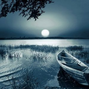 Lac Serein Éclairé par la Lune