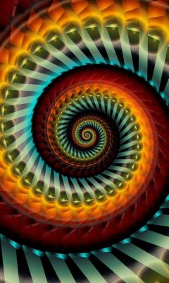 Motif Spirale Coloré