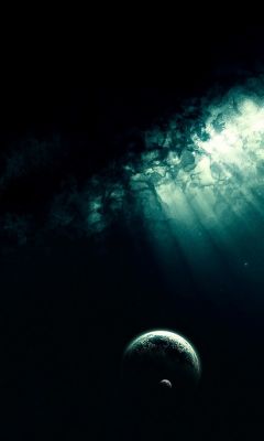 Scène Spatiale Mystérieuse