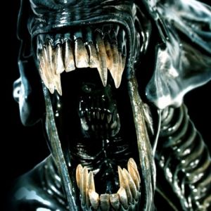Gros plan sur une créature extraterrestre
