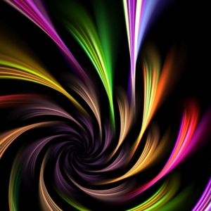 Design Abstrait Tourbillon Coloré